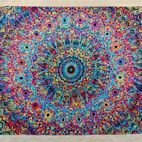 Psychedelic Tapestry - Etsy