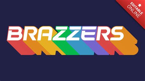 Brazzers Colorful Alphabet With Long 3D Shadow Text Effect Generator