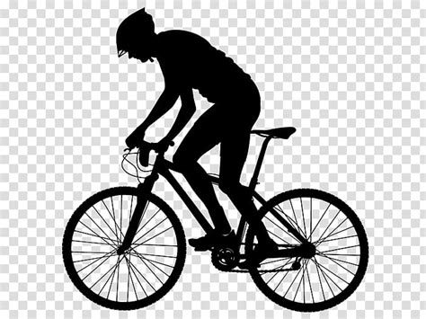 Silhouette Of Man Riding Bicycle Sticker Bicycle Cycling Bike To Work