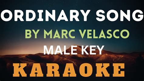 Karaoke Version Ordinary Song By Marc Velasco YouTube