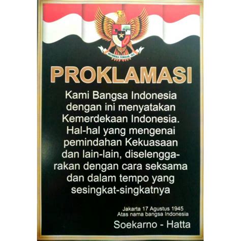 Jual Poster Edukasi Proklamasi Besar Shopee Indonesia
