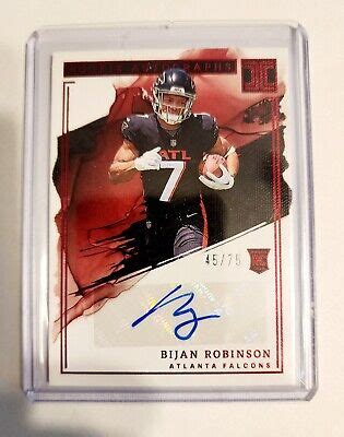 2023 Panini Impeccable Rookie Autographs RA BR Bijan Robinson