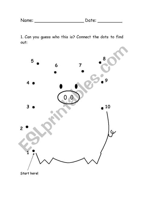 pig esl worksheet  rose