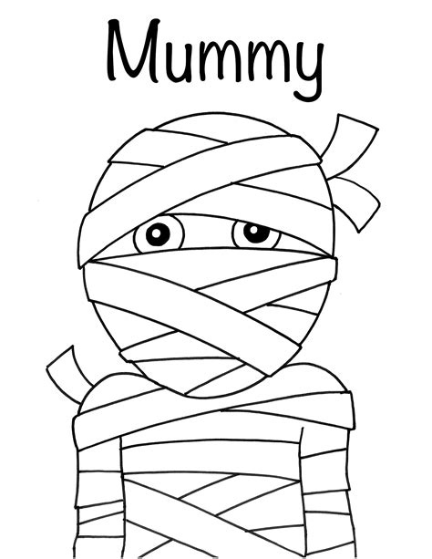 Easy Mummy Drawings