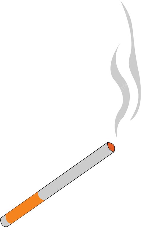 Burning Cigarette Toxic Risk Unhealthy Vector Toxic Risk Unhealthy