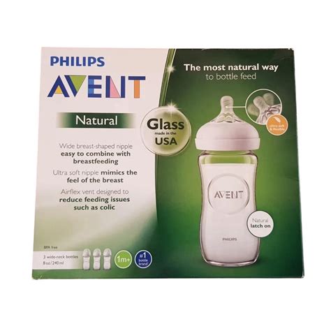 Mamadeira Vidro Philips Avent 240Ml Original 3 Unidades Submarino