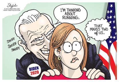 Political Cartoon U.S. Joe Biden creepy allegations | The Week