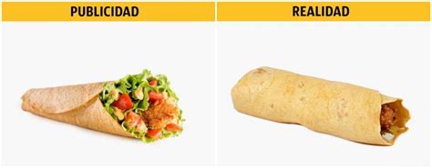 Esta Es La Realidad Vs La Publicidad De La Comida Rápida delicias tv blog