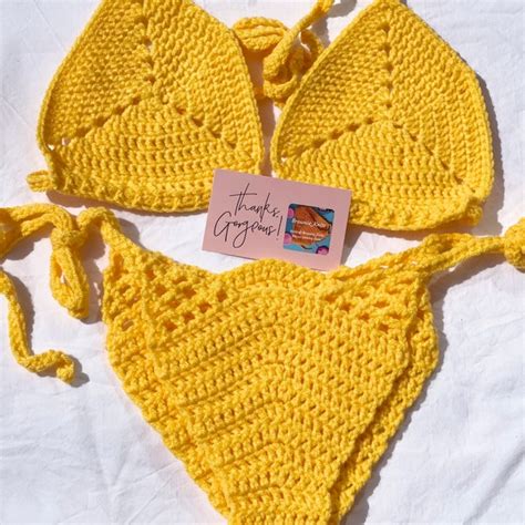 Hippie Crochet Bikini Etsy