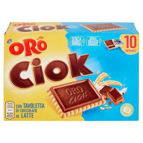 Oro Ciok Con Tavoletta Di Cioccolato Al Latte 10 X 25 G Carrefour