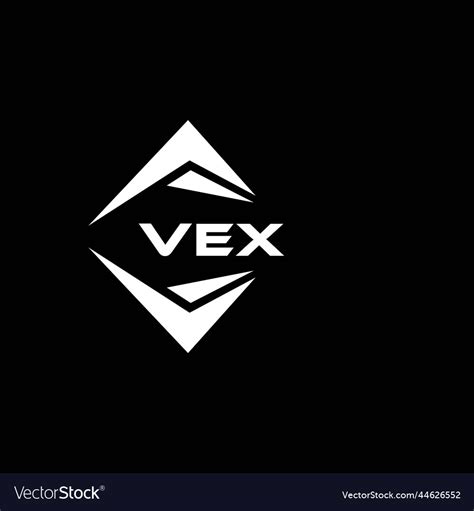 Vex abstract technology logo design on black Vector Image