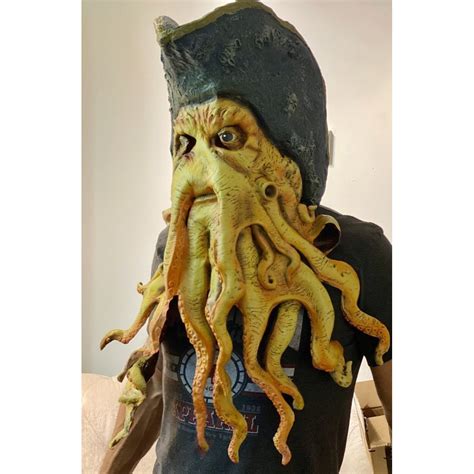 M Scara De Polvo Pirate Davy Jones Luxo Latex