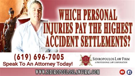 Which Personal Injuries Pay The Highest Accident Settlements Youtube