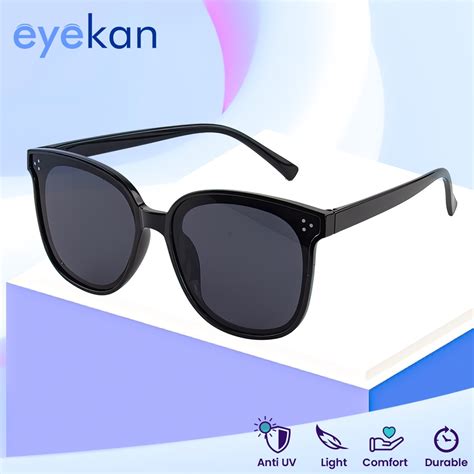 Jual Eyekan Kacamata Hitam Fashion Sunglasses Round Anti Sinar UV400