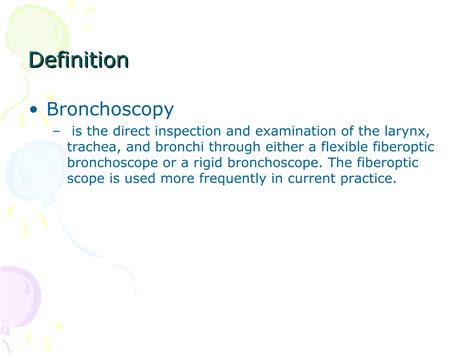 Bronchoscopy Diagnostic Technique Ppt