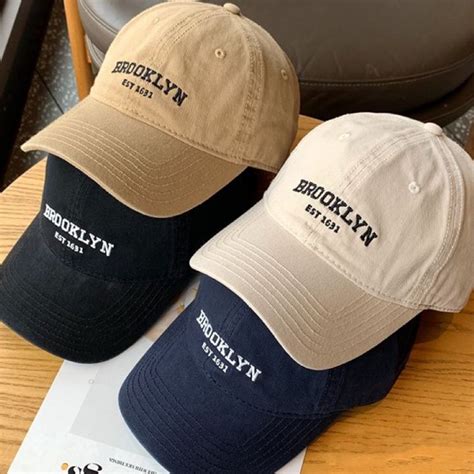 Brooklyn Baseball Cap Unisex Korean Fashion Baseball Cap For Men And