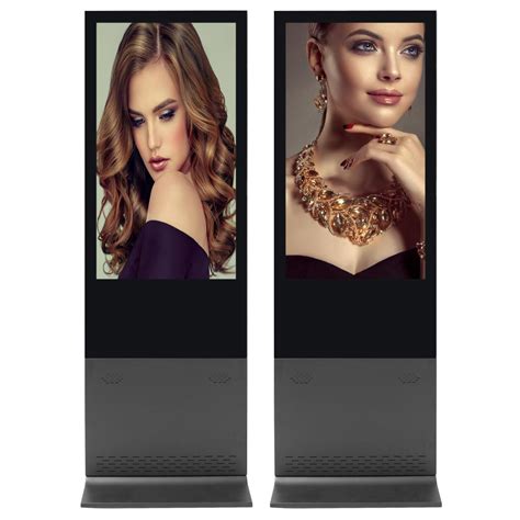 55 Inch Factory Android WiFi Floor Stand Pcap Touch Screen LCD