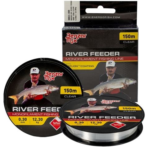 FIR MONOFILAMENT BENZAR RIVER FEEDER MONO CLEAR TRANSPARENT 0 22MM 150M