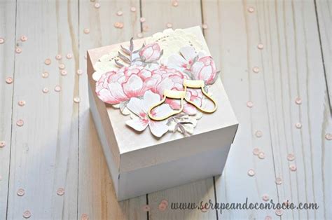 Tutorial Scrapbooking Exploding Box Para Beb Paso A Paso Kora