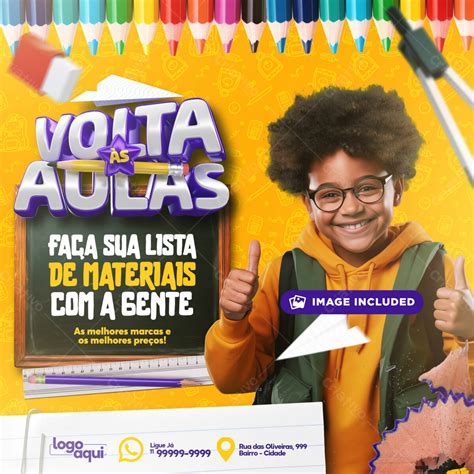 Volta às Aulas Faça Sua Lista De Materiais Download 26521