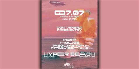 Beach Party Hyper Beach Riccione Venerd Agosto Event