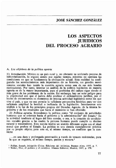 LOS ASPECTOS JURíDICOS DEL PROCESO AGRARIO