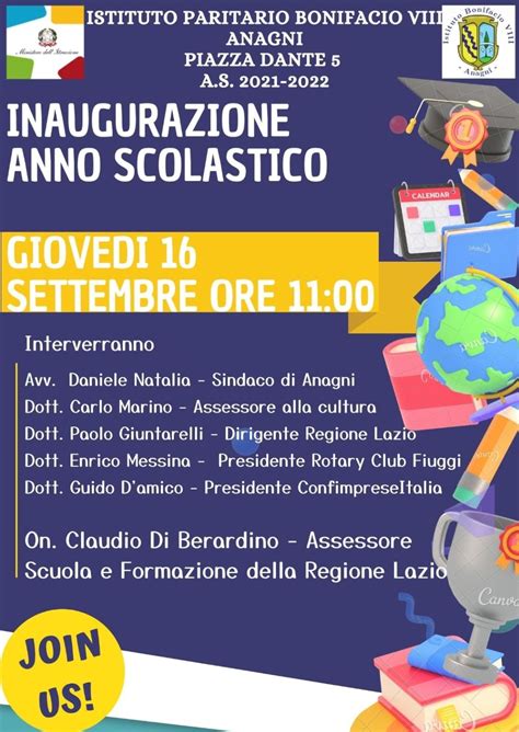 Domani La Cerimonia Di Inaugurazione Dellanno Scolastico Allistituto