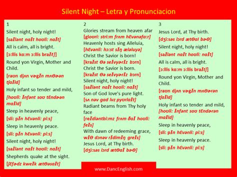 Silent Night Letra y Pronunciacion | DancEnglish™