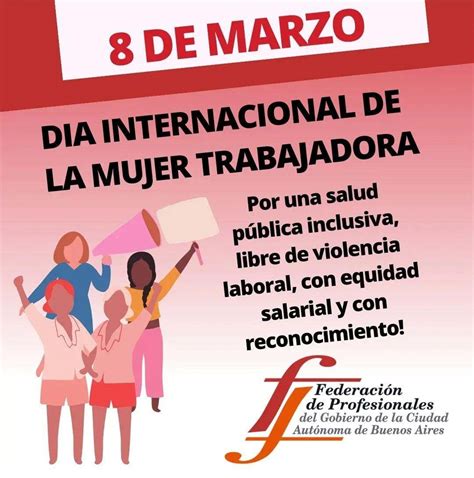 Día Internacional de la Mujer Trabajadora Federación Profesionales