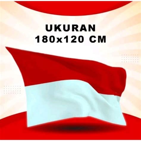 Jual Bendera Merah Putih Ukuran Jumbo Ukuran 180120 Murah Meriah