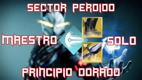 Destiny Sector Perdido Principio Dorado Maestro Solo Hechicero