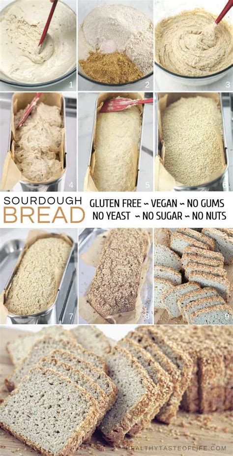 Gluten Free Sourdough Bread Vegan Yeast Free Gum Free Healthy