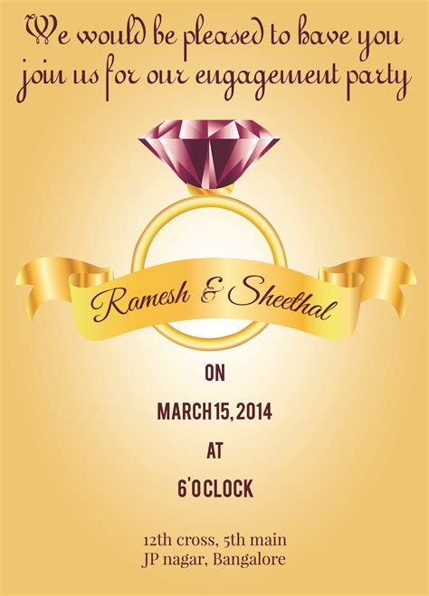 How To Make Engagement Invitation Card at Ken Stacie blog