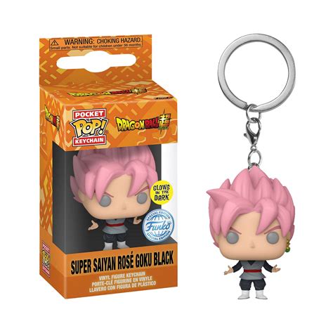 Dragon Ball Super Super Saiyan Rosé Goku Black Funko Pop Porte Clés