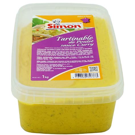 SIMON Tartinable De Poulet Sauce Curry 1kg Pas Cher Auchan Fr