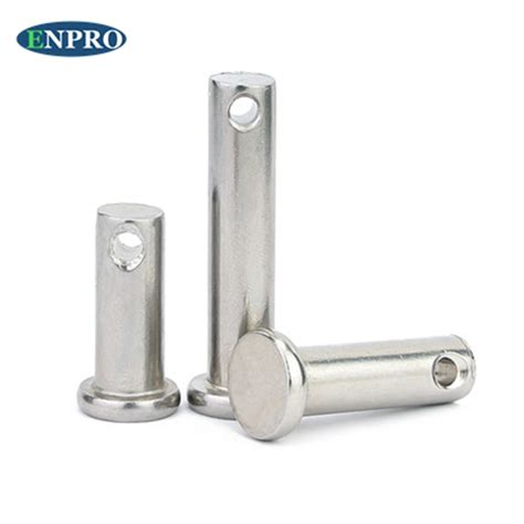 Flat Head Clevis Pin With Hole DIN 1444 B Pin And Lock Pin