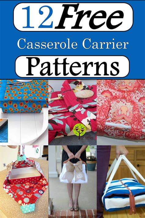 12 Free Casserole Carrier Patterns Craftsy