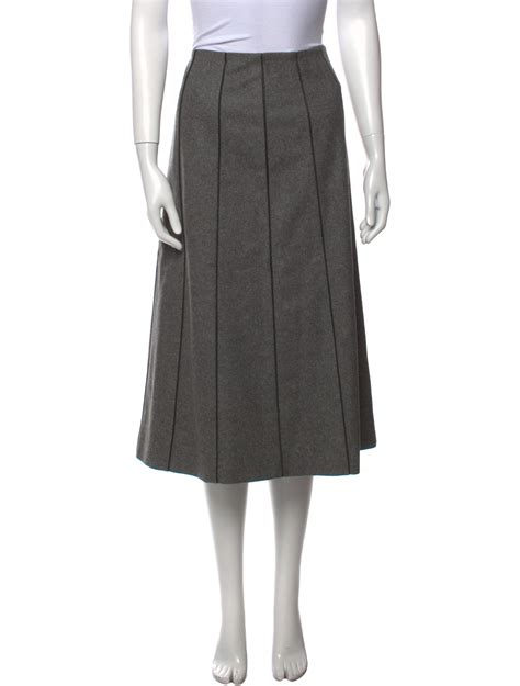 Celine Midi Length Skirt Grey Skirts Clothing Cel The Realreal