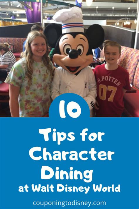 Ten Tips For Character Dining At Walt Disney World