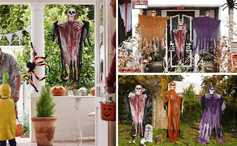 Bilivry Halloween Skelett Deko 3PCS Halloween Dekorationen Garten