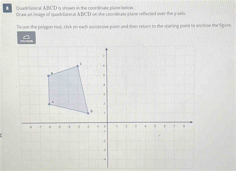 Solved Quadrilateral Abcd Is Shown In The Coordinate Plane Below