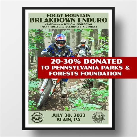 Foggy Mountain Breakdown Enduro Poster (2023) - WPA (Green) - PPFF ...