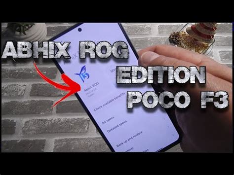 ABHIX ROG EDITION POCO F3 ANDROID 13 IPhone Wired