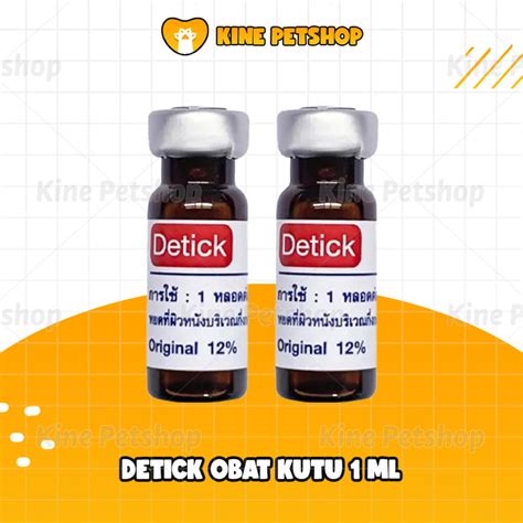 Jual Detick Obat Kutu Tetes Untuk Kucing Dan Anjing Ml Ml