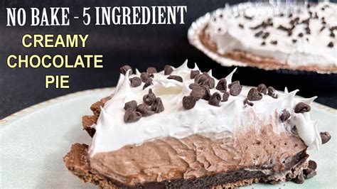 The Easiest Creamy Chocolate Pie No Bake 5 Ingredient Pie Recipe Instant Pot Teacher