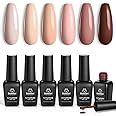 Beetles Gel Nail Polishes Nude Gel Nail Polish Set 6 Colors Neutral