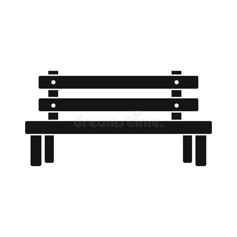 Wooden Bench Icon Simple Style Stock Illustration Illustration Of Graphic Relax 123261998