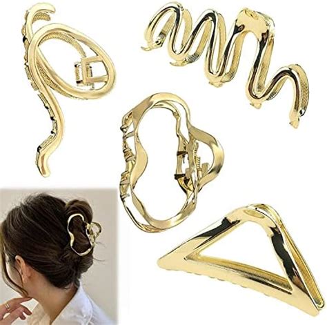 Gro E Haarklammern Gold Haarklammer Metall Haarspangen Damen Gro F R