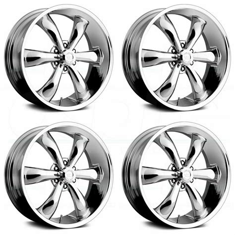 20x9 Vision 142 Legend 6 6x135 35 Chrome Wheels Rims Set 4 Wheels