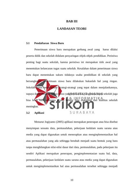 Pdf Bab Iii Landasan Teori Sir Stikom Edusir Stikom Edu Bab